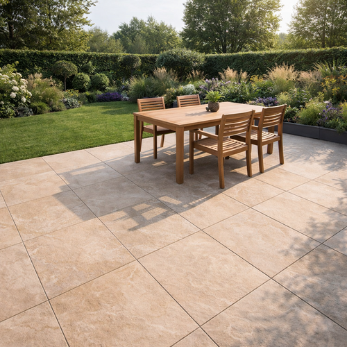 Tuintegel Natural Quartz Cream 60x60x2 cm