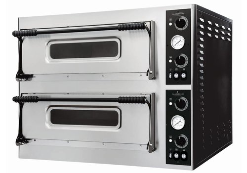  Combisteel Pizza-Ofen Doppel-Elektro 9400 Watt | 8 Pizzen 