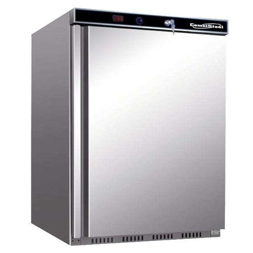  Combisteel Mini-Kühlschrank aus Edelstahl | 130 Liter | Ein Etikett 