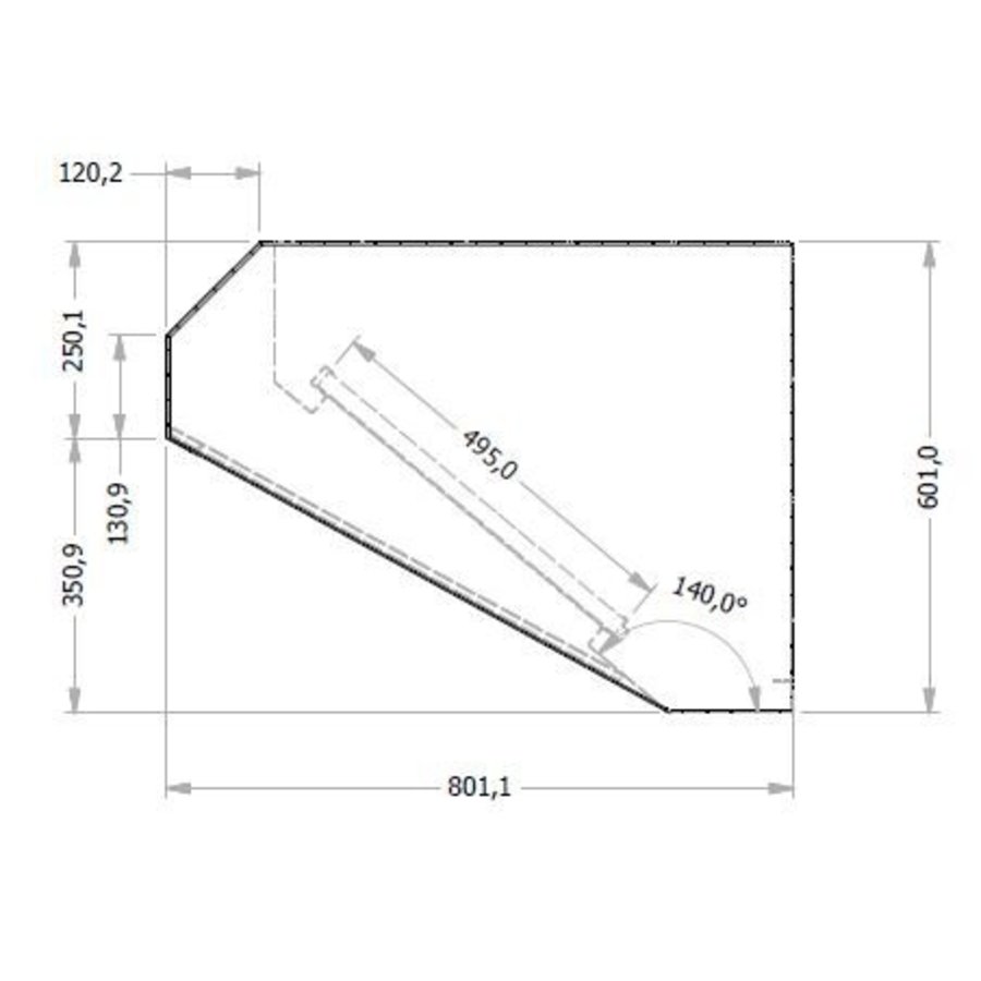 Wandhabe mit Motor 400x80x60cm