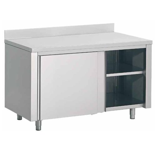  Combisteel Arbeitschrank mit Spritzschutz | 120x70x 85cm 