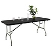 Bolero Faltbare Buffet-Tisch schwarz - 183cm