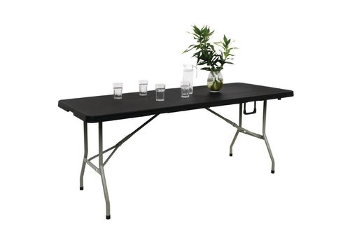  Bolero Faltbare Buffet-Tisch schwarz - 183cm 