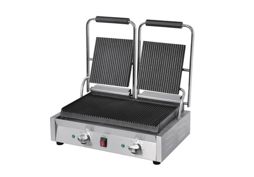  Buffalo Kontaktgrill | Doppel | Edelstahl | 21(H)x55(B)x40(T) cm 