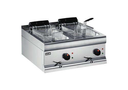  Lincat Silverlink 600 Doppelfritteuse mit Ablauf - 2 x 9 Liter 