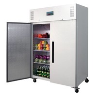 Kühlschrank | Stahl | Aluminium | 2 Abschließbare Türen | 1200L | 200(H)x135(B)x82(T) cm