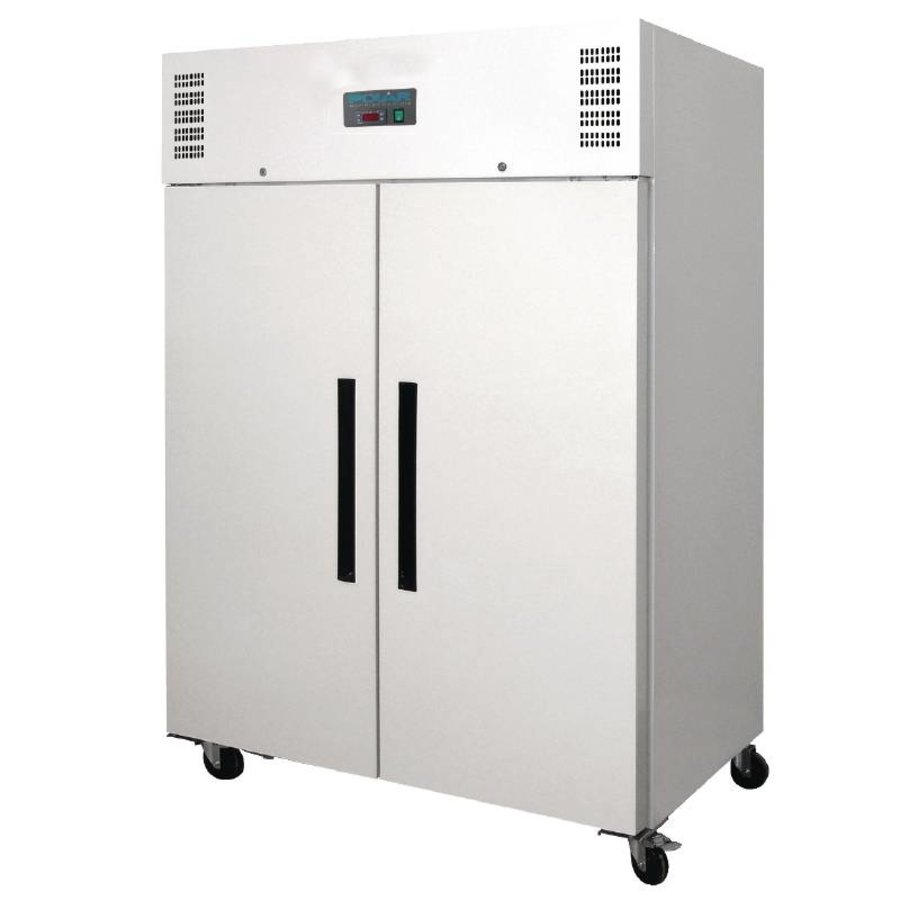 Kühlschrank | Stahl | Aluminium | 2 Abschließbare Türen | 1200L | 200(H)x135(B)x82(T) cm