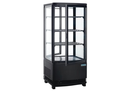  Polar Kühlvitrine | 3 Gitter | 86 L | 98(H)x43(B)x43(T) cm 