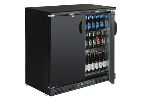  NeumannKoch Barkühlschrank | Schwarz | 2 Abschließbare Türen | 140 Liter | 92(H)x92(B)x54(T) cm 