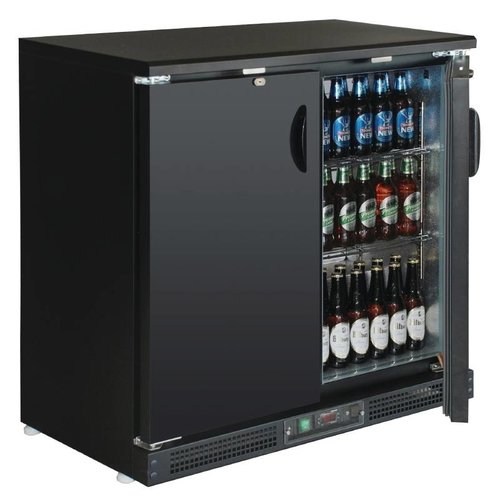  NeumannKoch Barkühlschrank | Schwarz | 2 Abschließbare Türen | 140 Liter | 92(H)x92(B)x54(T) cm 