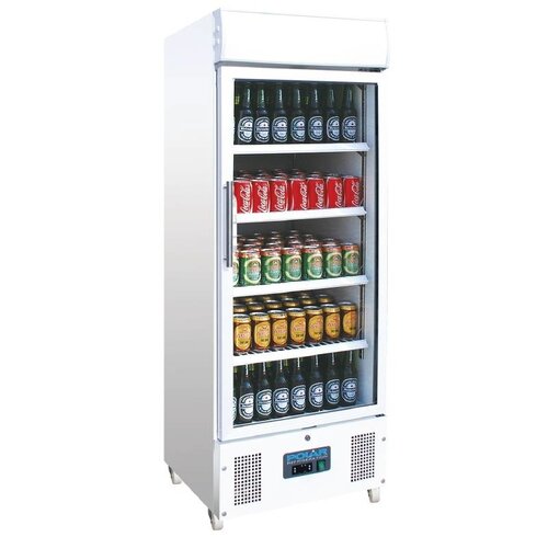  Polar Kühlvitrine | Abschließbare Tür | 336 L | 198(H)x62(B)x57(T) cm 