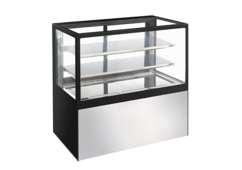  Polar Kühlvitrine | Edelstahl | 385 L | 120(H)x120(B)x68(T) cm 