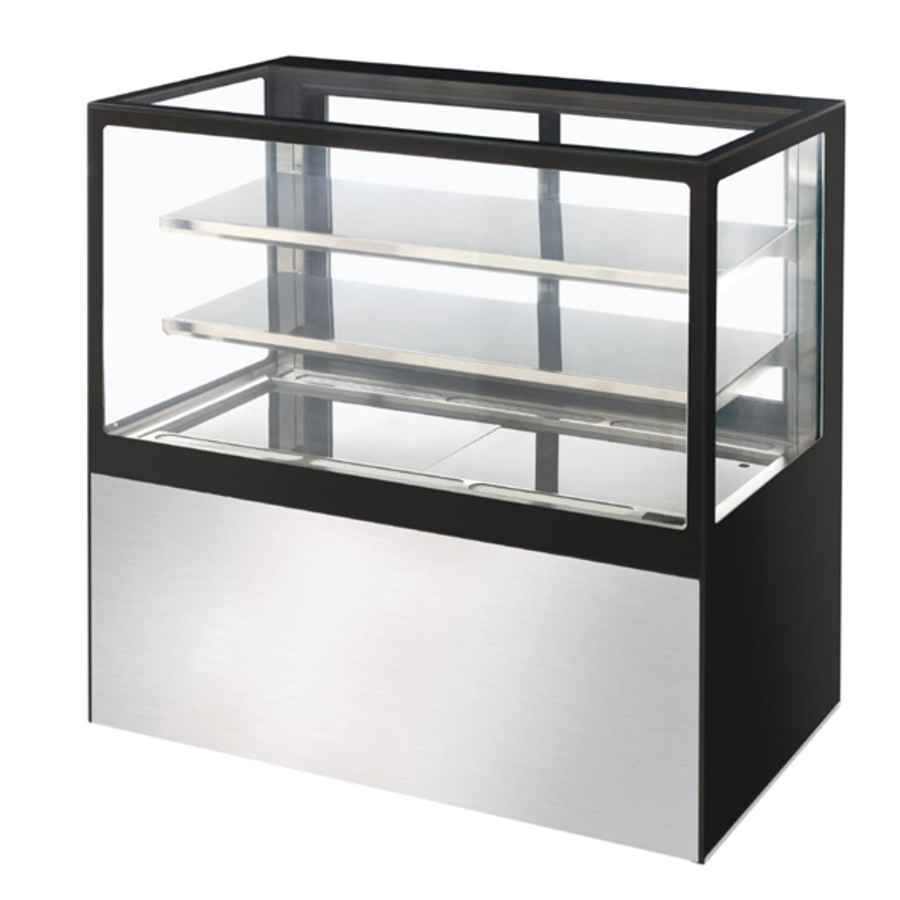 Kühlvitrine | Edelstahl | 385 L | 120(H)x120(B)x68(T) cm