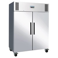 Gefrierschrank | Edelstahl | 1300L | 2 Abschließbare Selbstschließende Türen | 201(H)x149(B)x84(T) cm