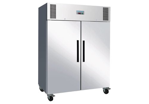  NeumannKoch Gefrierschrank | Edelstahl | 1300L | 2 Abschließbare Selbstschließende Türen | 201(H)x149(B)x84(T) cm 