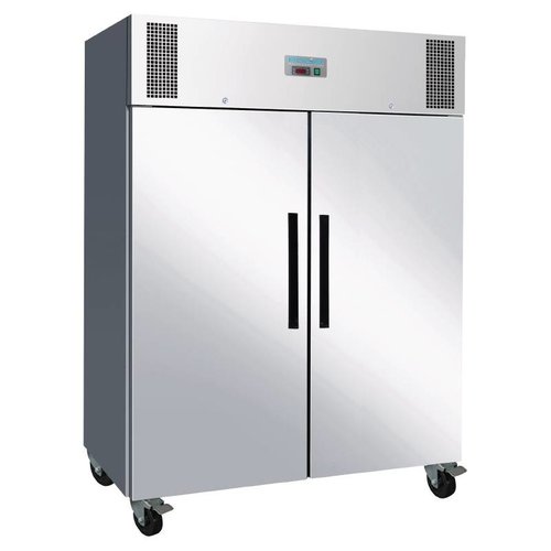  NeumannKoch Gefrierschrank | Edelstahl | 1300L | 2 Abschließbare Selbstschließende Türen | 201(H)x149(B)x84(T) cm 