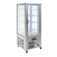 Kühlvitrine | Edelstahl | 400 L | 180 (H)x71(B)x71(T) cm