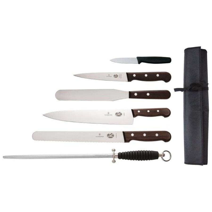 6-teiliges Messer Palisander (Kochmesser 25 cm)