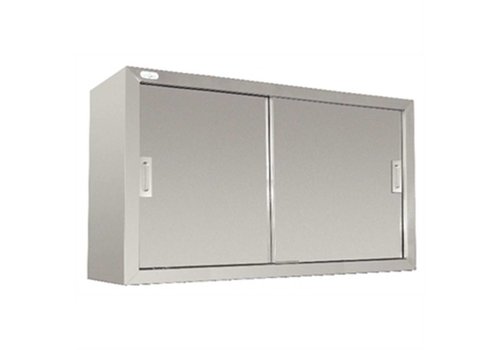  Vogue Wandschrank Edelstahl  Schiebetüren | 120(B)x30(T)x60(H) 