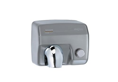  Mediclinics Handtrockner aus Edelstahl matt mit Knopf Saniflow E05CS-2250W 