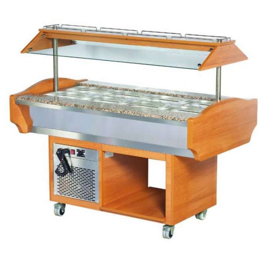 Catering-Salat Bar - 151x90x87 / 132 cm