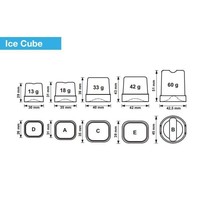 Eiswürfelmaschine aus Edelstahl | CB840-HC | 85kg/24h | Luftgekühlt