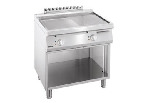  Bartscher Horeca Grillplatte | Glatt und gerippt | 80x70x85cm 