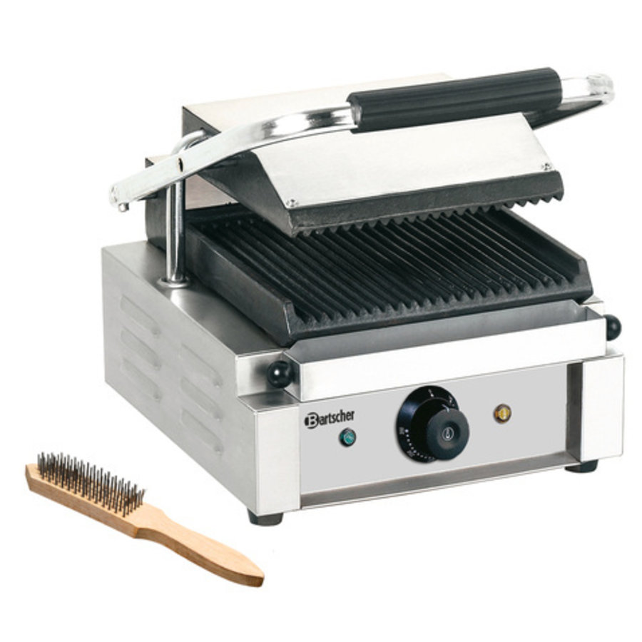 Elektrischer Kontaktgrill Gerippt und glatt 29 x 37 x (h) 20 cm