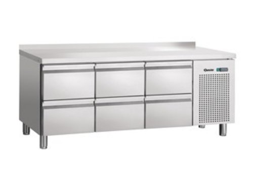  Bartscher SS Cooling Werkbank | 6 Schubladen | Aufkantung | 179 x 70 x 85 cm 