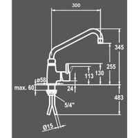 Mischbatterie Chrome | Kupferrohrverbindung