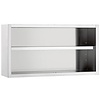 Bartscher Wandschrank Edelstahl Offen | 100(B)x40(T)x66(H) cm