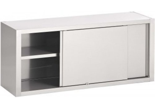  Saro Wandschrank Edelstah Schiebetüren | 100(B)x40(T)x60(H) cm 