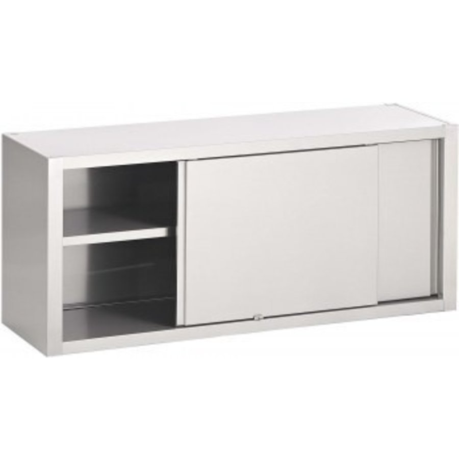 Wandschrank Edelstah Schiebetüren | 100(B)x40(T)x60(H) cm