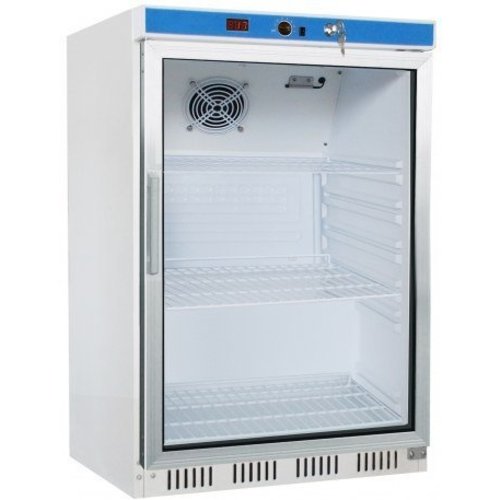  Saro Kühlschrank mit Glastür | Weiß | 130 Liter 
