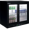 Saro Bar Kühlschrank Schwarz mit Schiebetüren - 2 Jahre Garantie