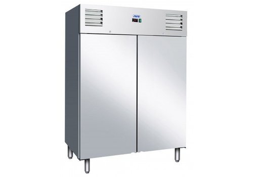  Saro Kühlschrank Edelstahl | 2 Türen | 1400 Liter 