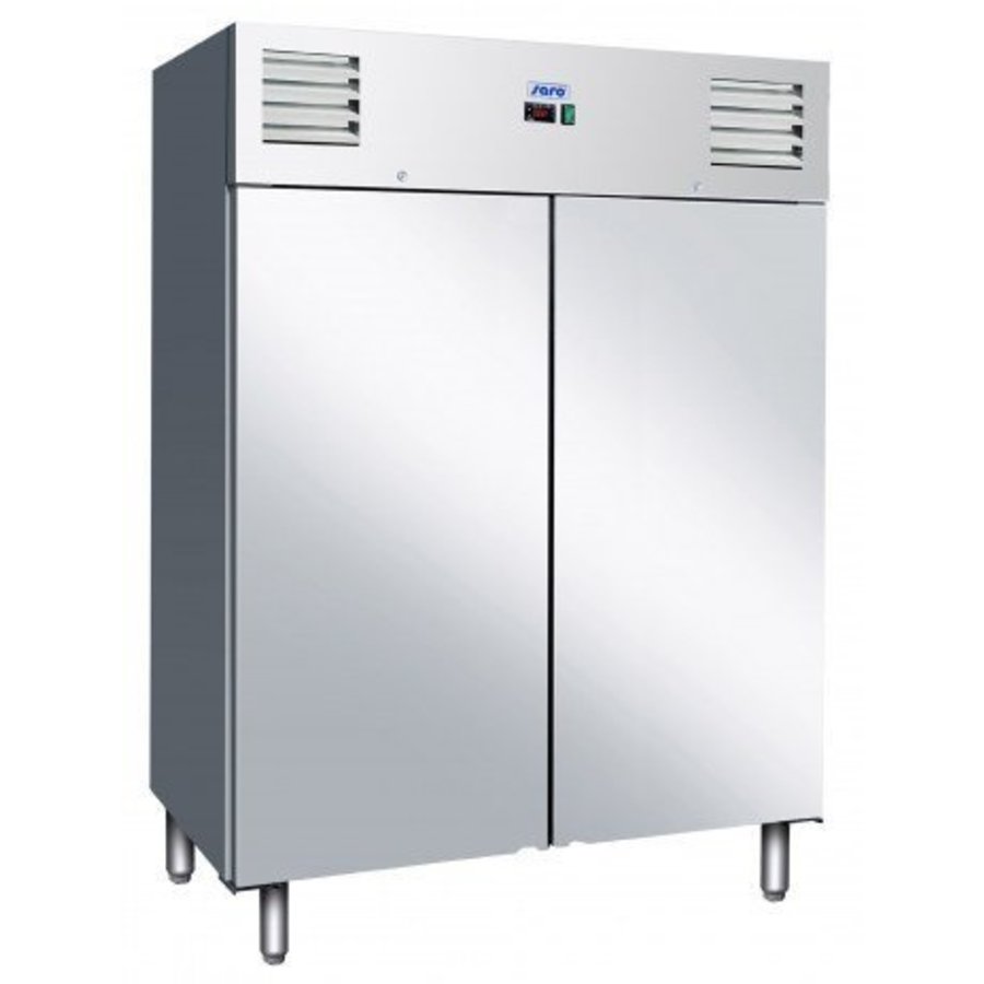 Kühlschrank Edelstahl | 2 Türen | 1400 Liter