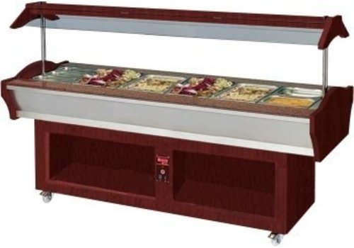  Saro Buffet-Insel, Heizung mittels AMINA 6 Mahogany 