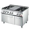 Gastro-M Professionelle Gasherd mit Backofen | 4 Brenner