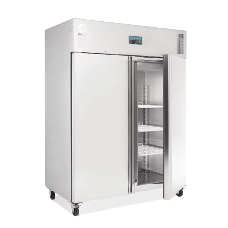 Gefrierschrank | Edelstahl | 1300L | 2 Abschließbare Türen | 201(H)x149(B)x84(T) cm