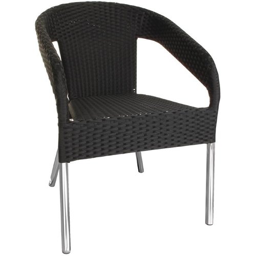  NeumannKoch Luxus-Rattan-Stühle Schwarz | Satz von 4 Stück 