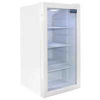 Kühlschrank | Mini | Edelstahl | Glastür | 88L | 83(H)x43(B)x48(T) cm