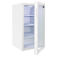 Kühlschrank | Mini | Edelstahl | Glastür | 88L | 83(H)x43(B)x48(T) cm