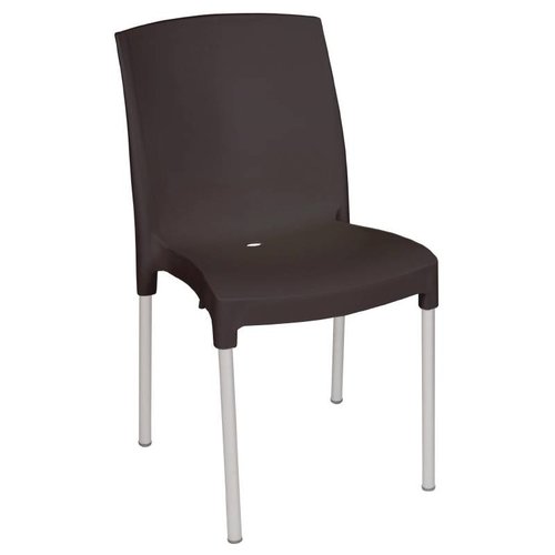  Bolero Kunststoff Stuhl Schwarz 4 Stück 