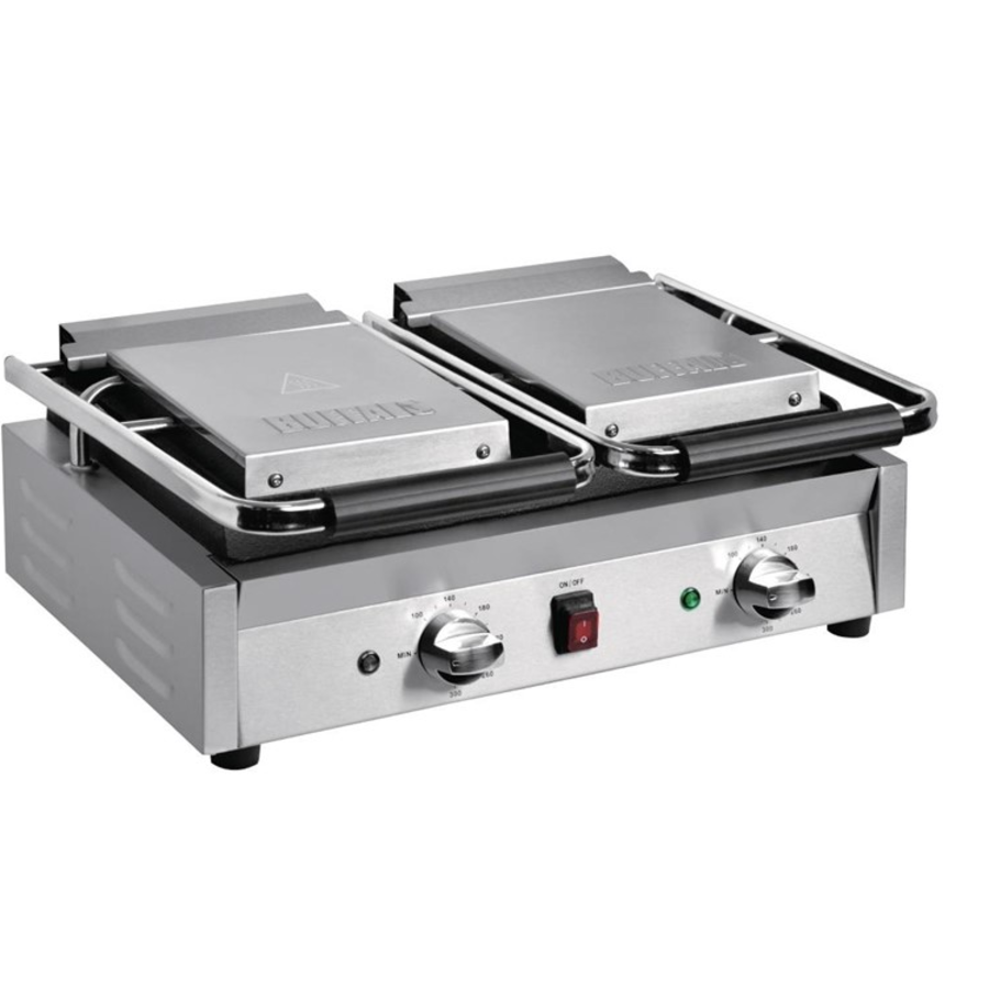 Kontaktgrill | Doppel | Glatt | 21(H)x55(B)x40(T) cm