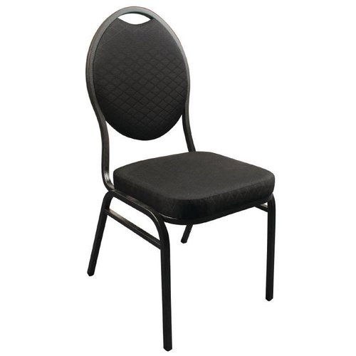  Bolero Stapelbare Kongressstühle Schwarz | 4 Stück 