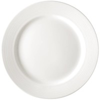 Runde weiße Porzellanteller 25 cm (12 Stück)