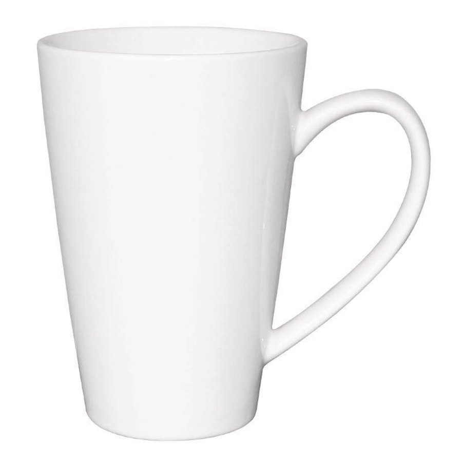 Weiß Tassen Porzellan 45cl | 12 Stück