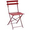 Bolero Bistro Stühle aus Stahl Rot | 2 Stück