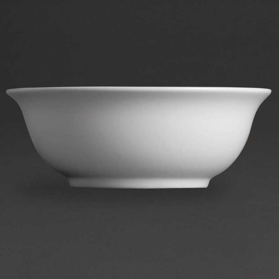 Porzellan weiß Salatschüssel 22 cm | 6 Stück